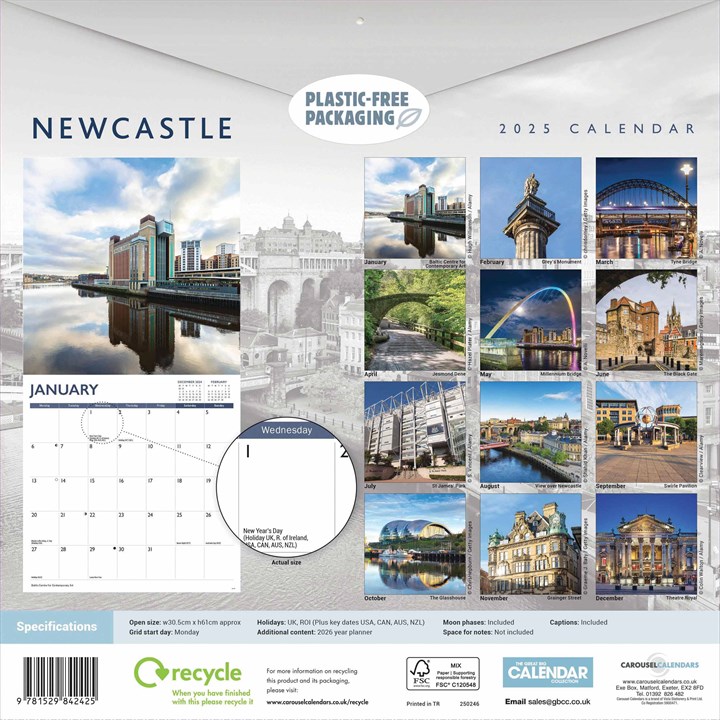 Newcastle Calendar 2025