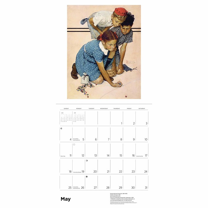 Norman Rockwell, The Saturday Evening Post Calendar 2025