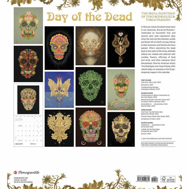 Day of the Dead Calendar 2025