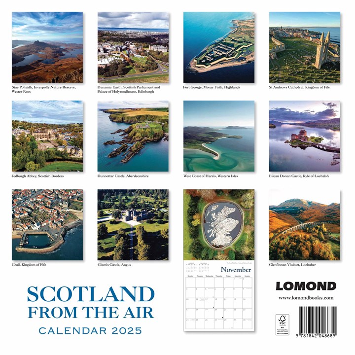 Scotland From The Air Calendar 2025