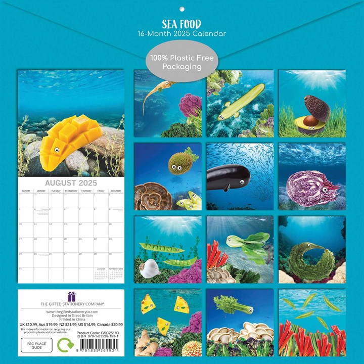 Sea Food Calendar 2025