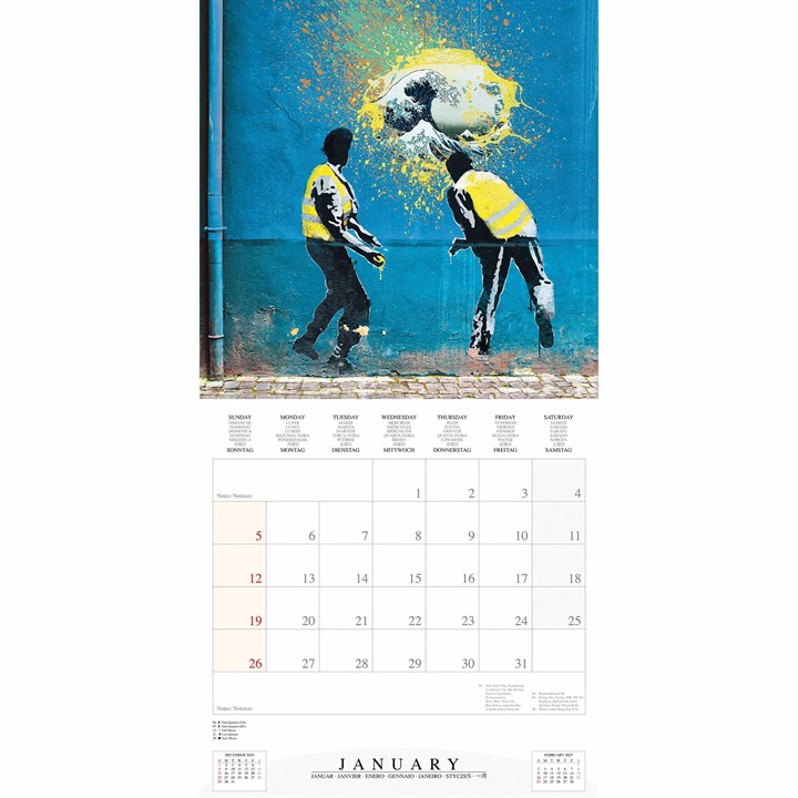 Street Art Calendar 2025