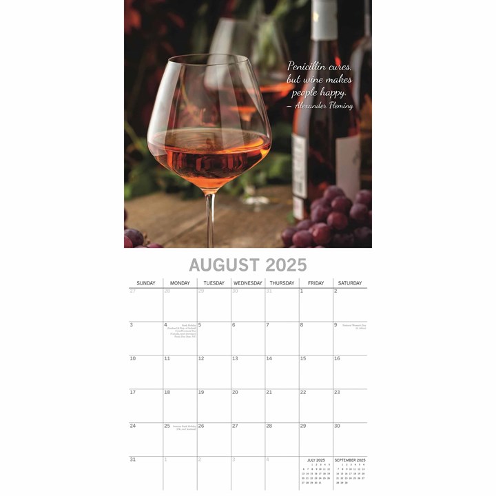 Wine Calendar 2025