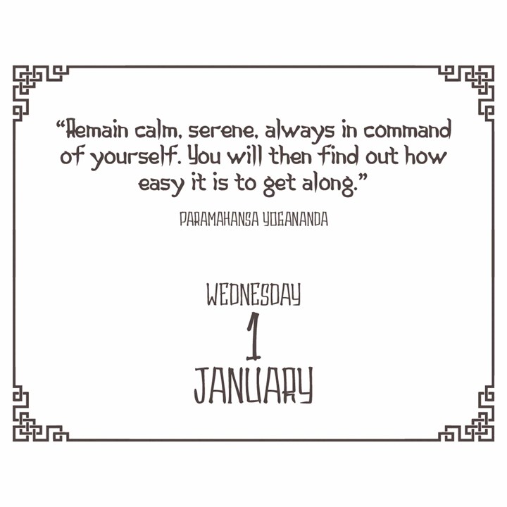 Wisdom of the East Mini Desk Calendar 2025