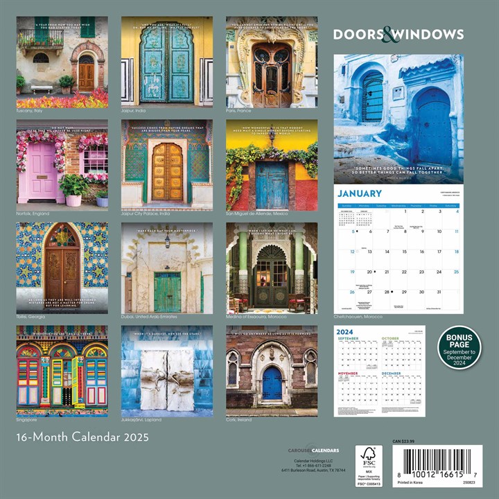 Doors & Windows Calendar 2025