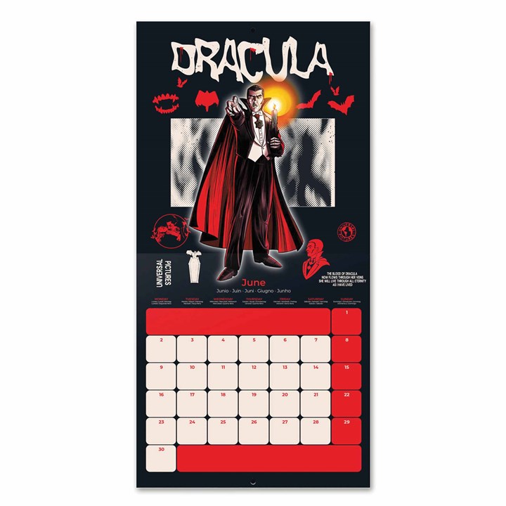 Universal Monsters Calendar 2025