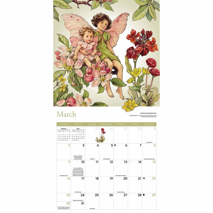 Flower Fairies Calendar 2025