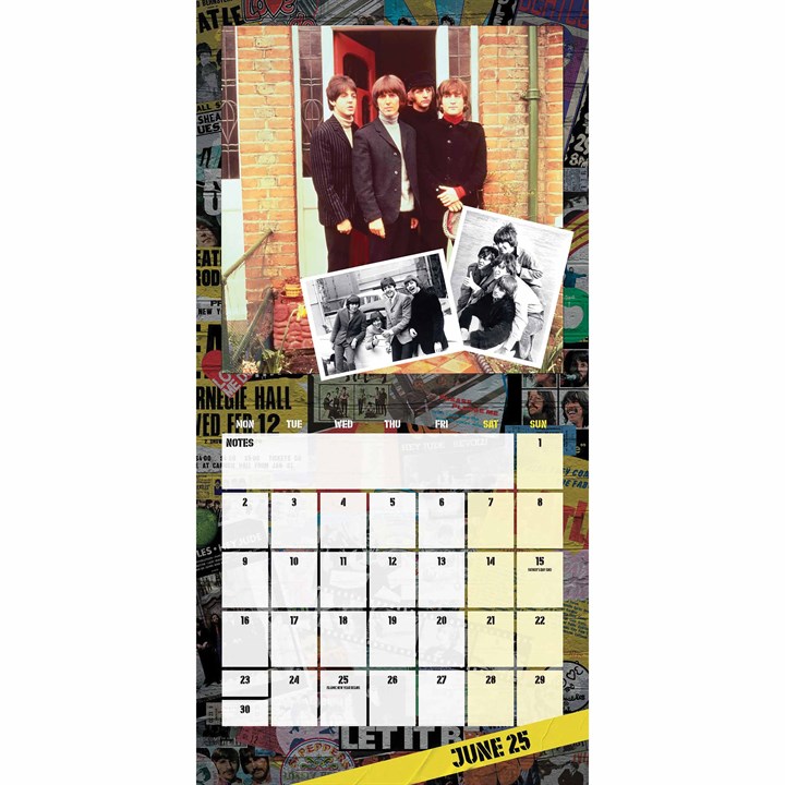 The Beatles Calendar 2025