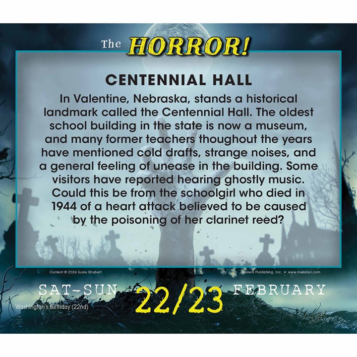 The Horror Desk Calendar 2025