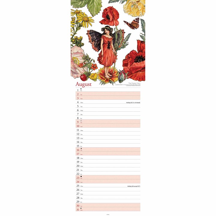 Flower Fairies Slim Calendar 2025