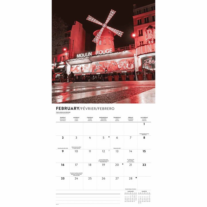 Paris Lux Calendar 2025