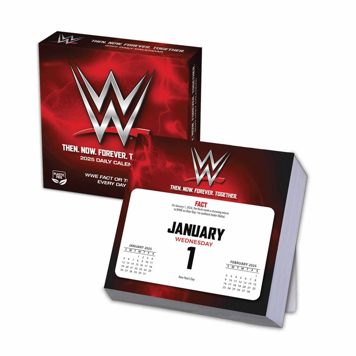 WWE Desk Calendar 2025