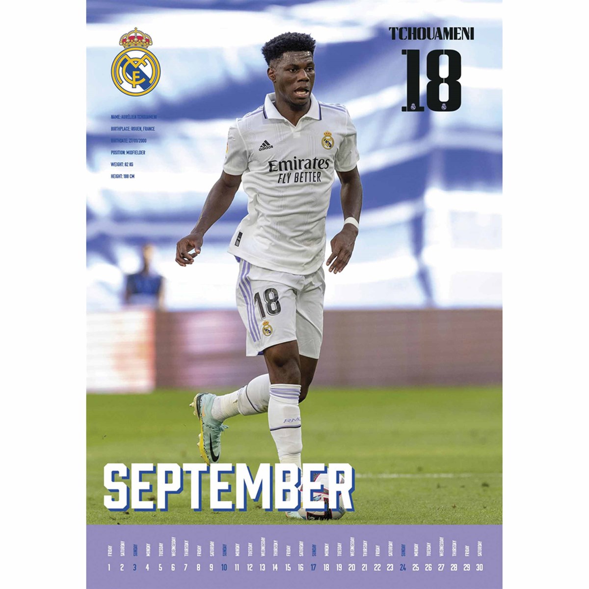 Real Madrid CF A3 Calendar 2023