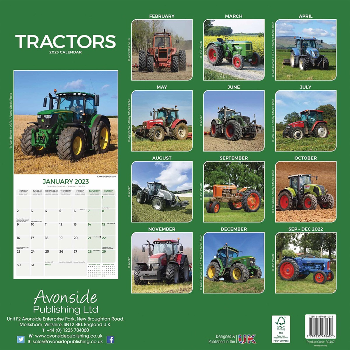 Tractors Calendar 2023