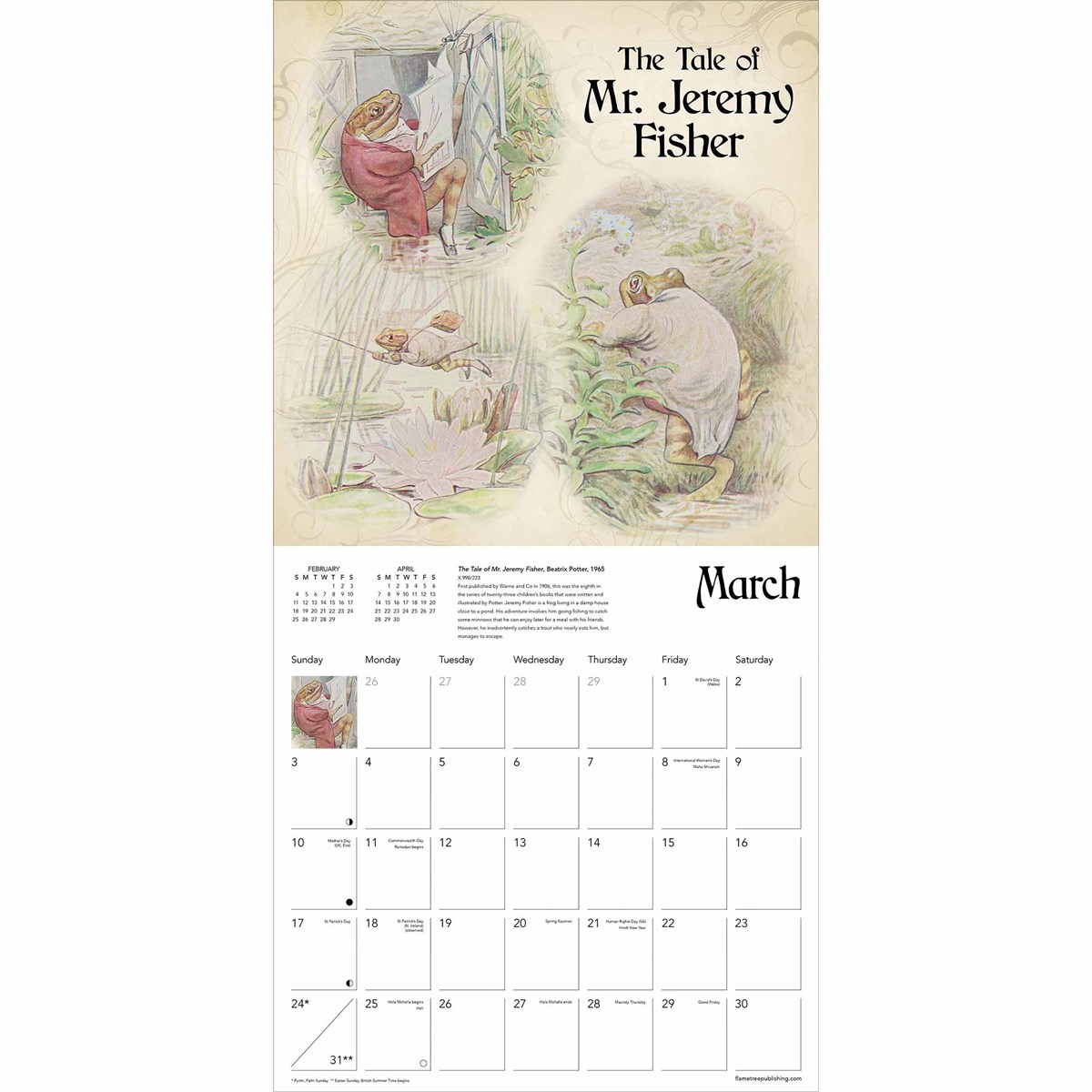 British Library: Beatrix Potter Wall Calendar 2024 (Art Calendar) - Book  Summary & Video, Official Publisher Page