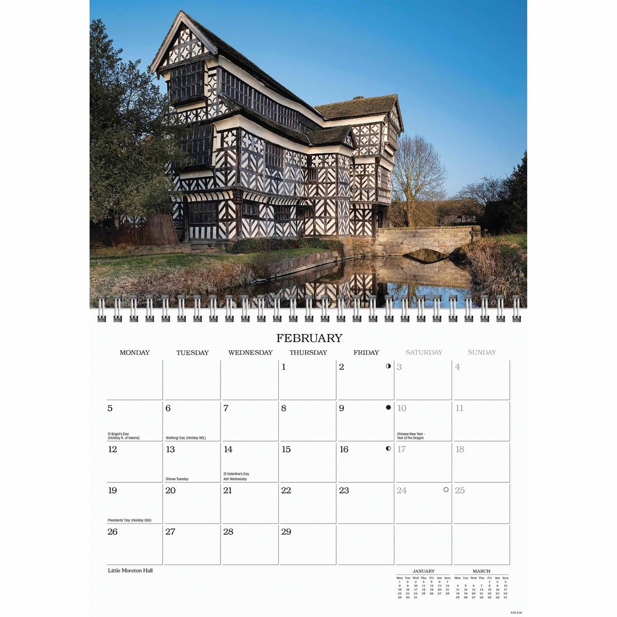 Cheshire A5 Calendar 2024