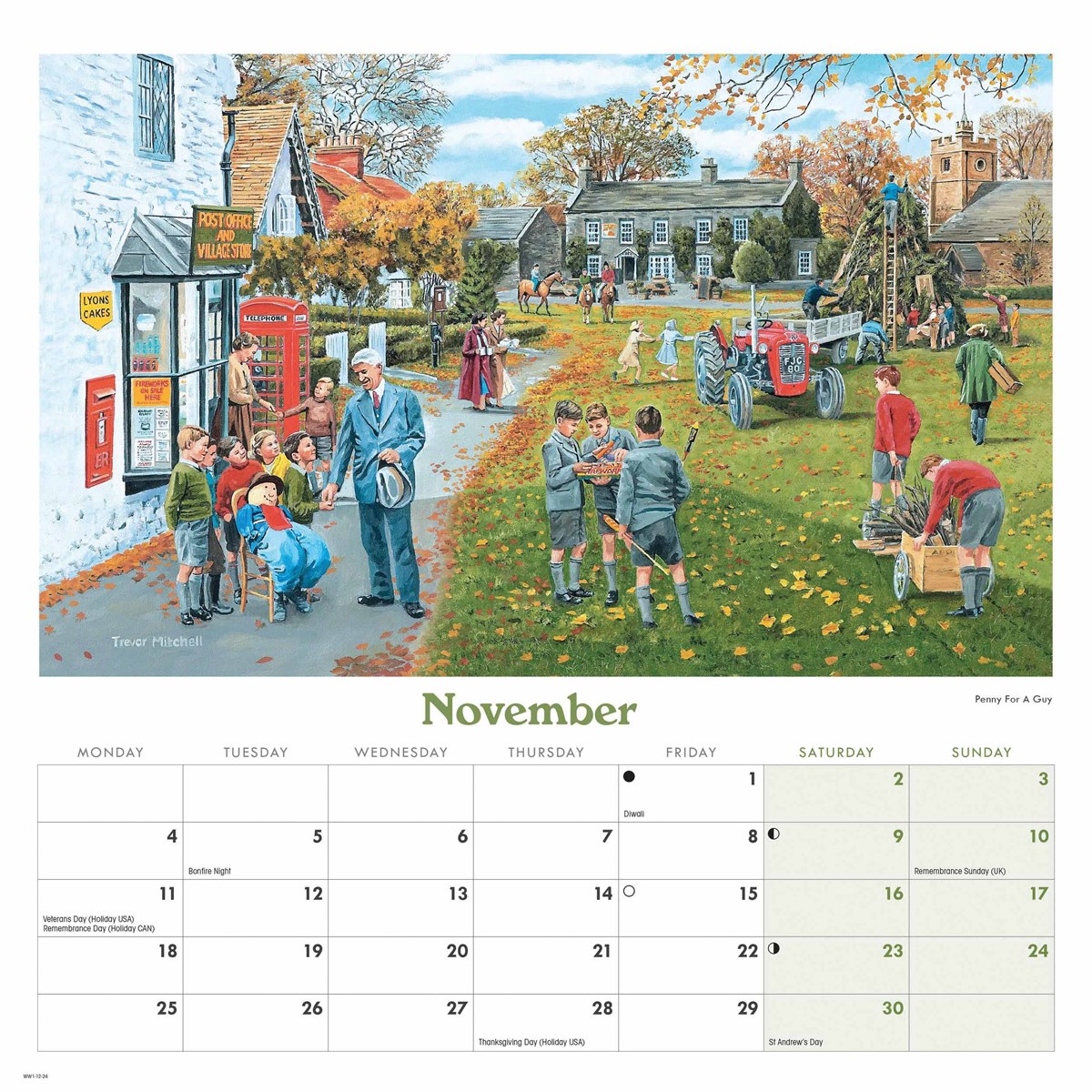 Trevor Mitchell, Countryside Memories Calendar 2024