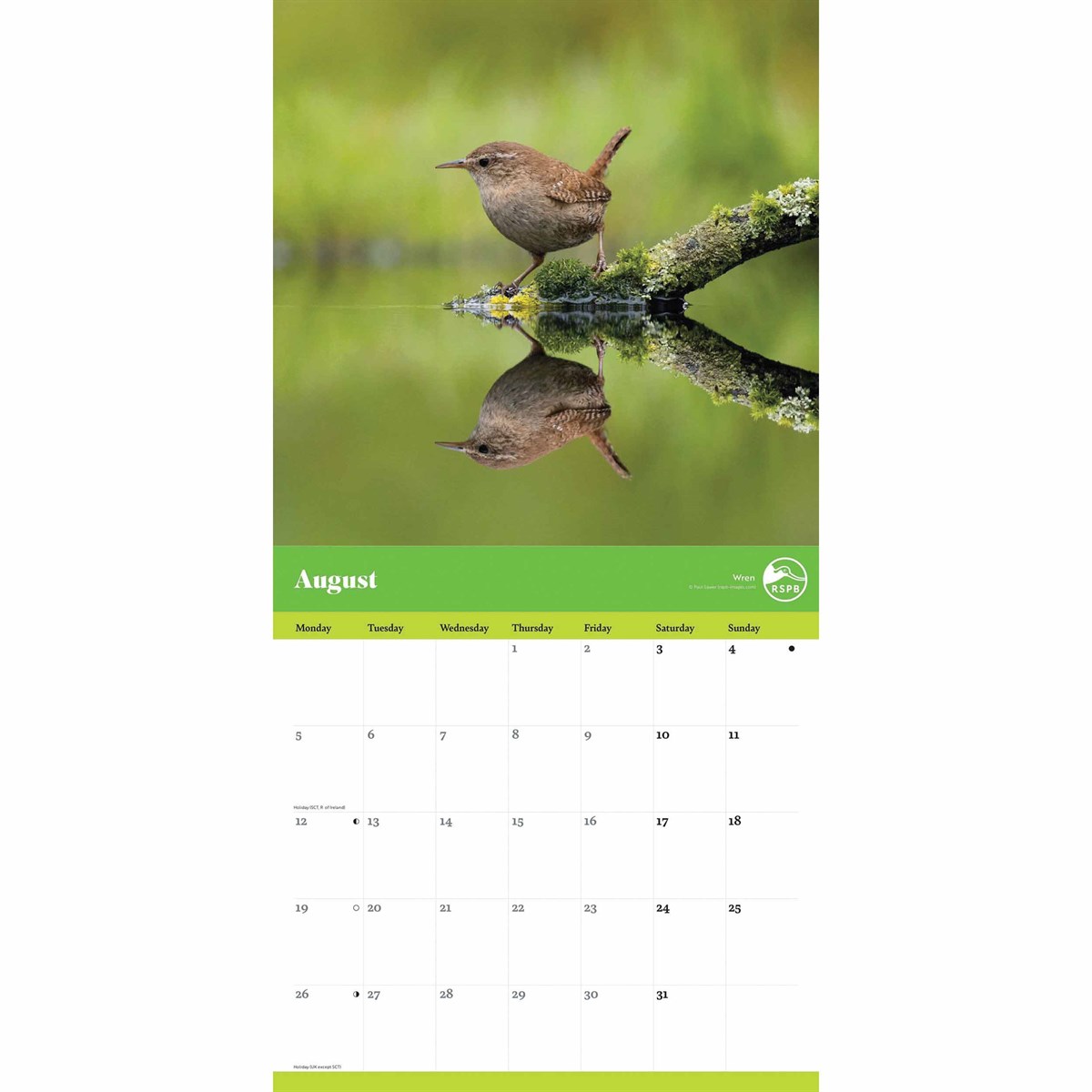 RSPB, Garden Birds Calendar 2024