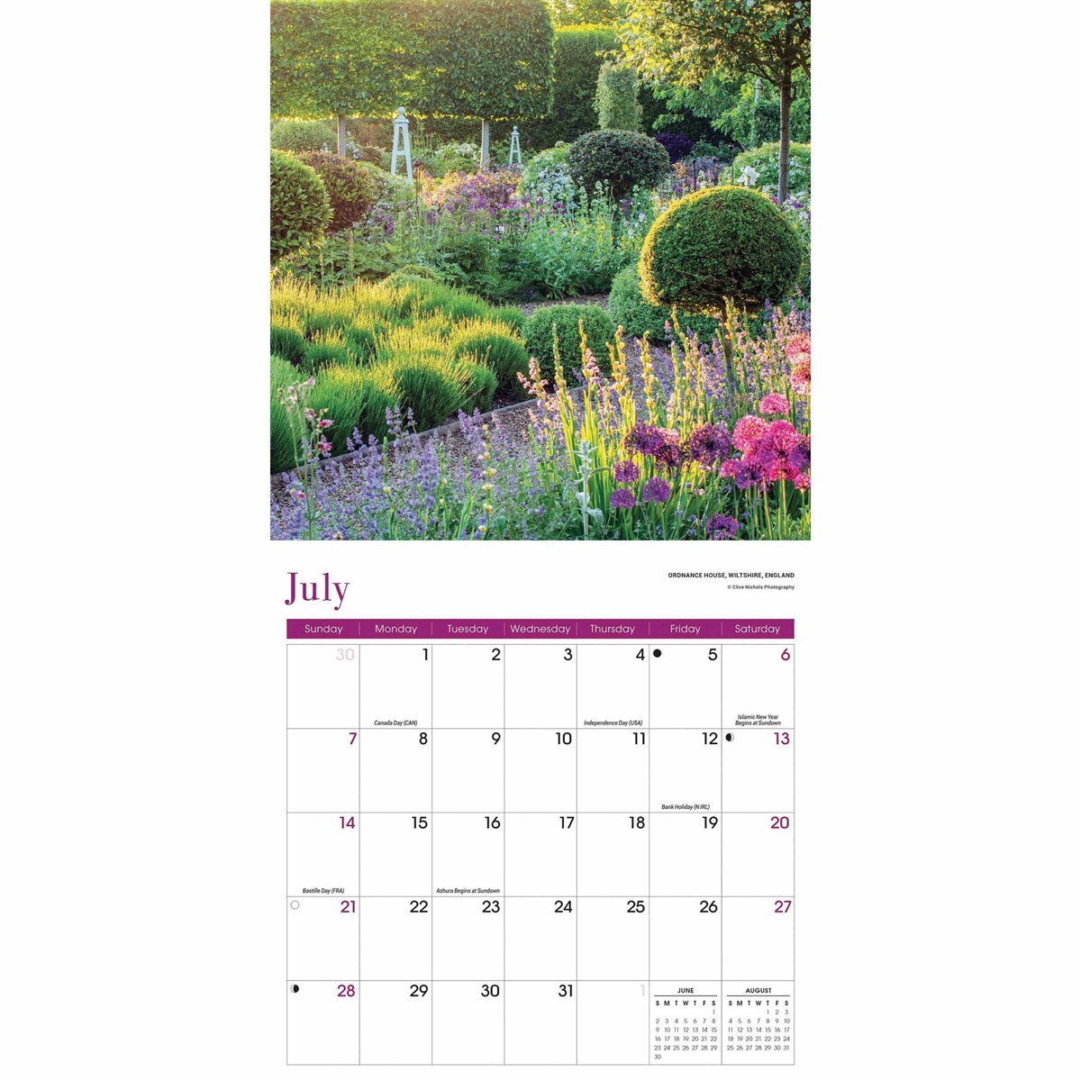 Gardens Mini Calendar 2024
