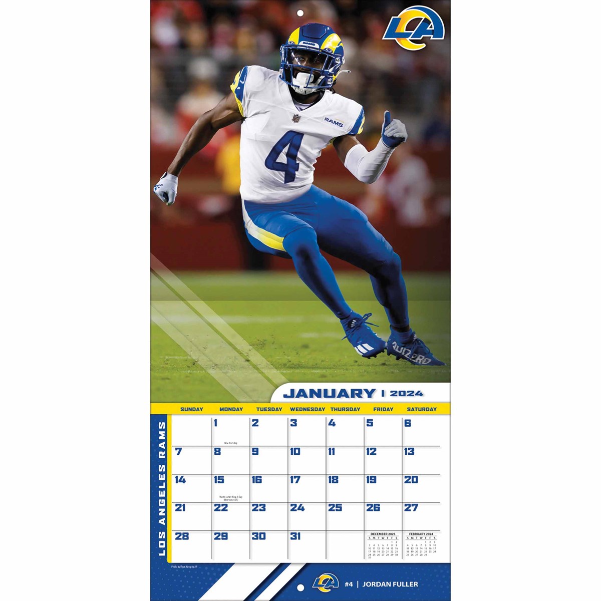 Los Angeles Rams NFL Calendar 2024