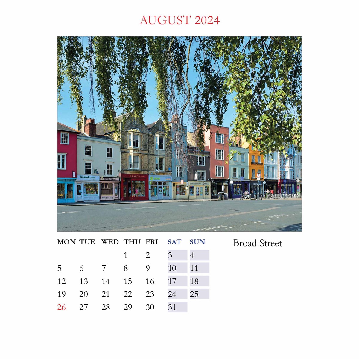 Oxford Desk Calendar 2024