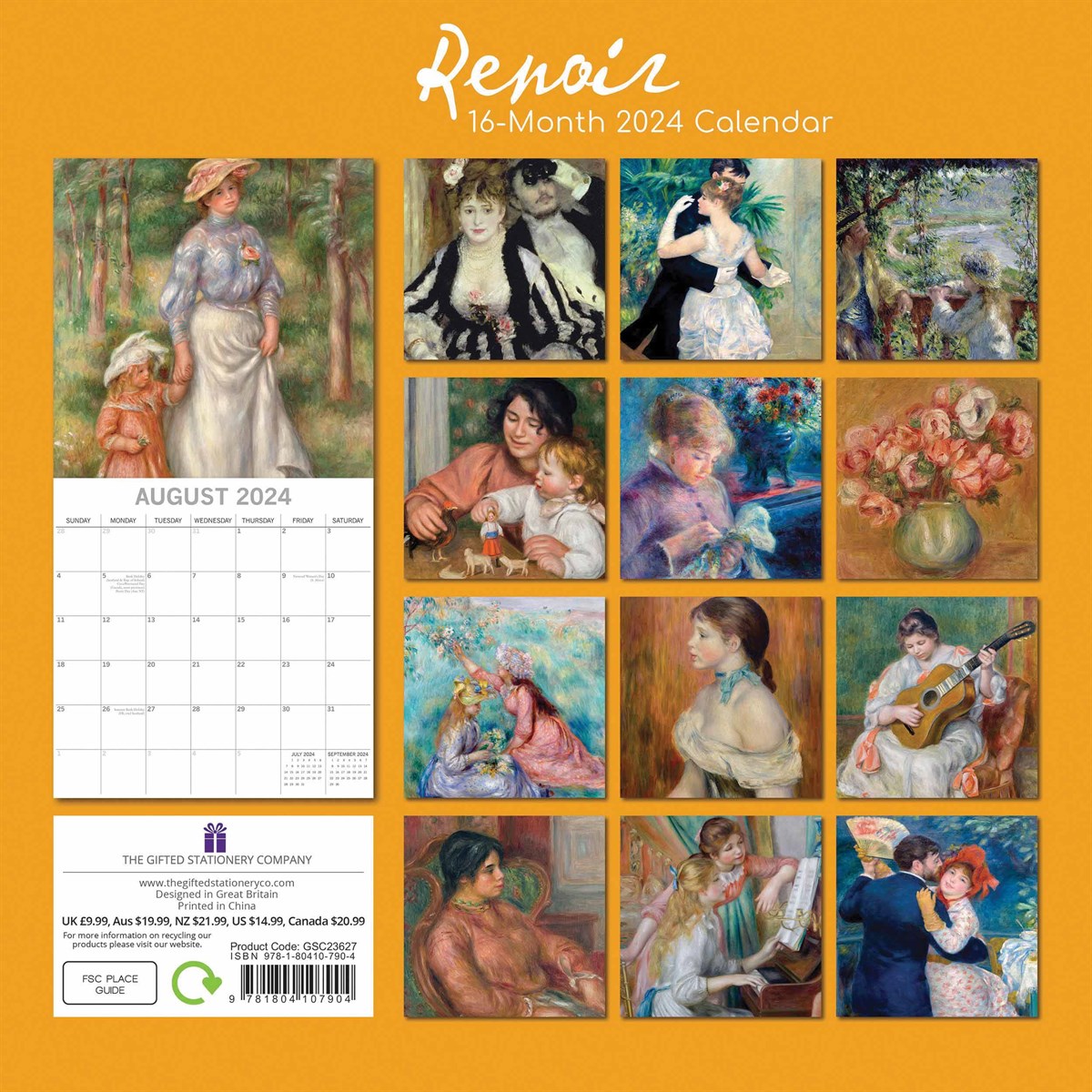 Renoir Calendar 2024