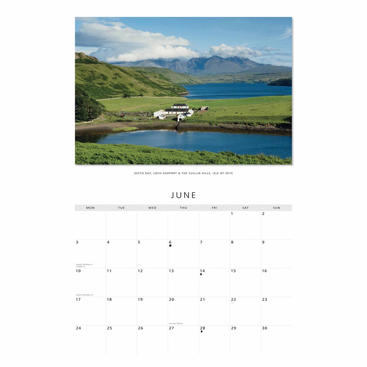 Colin Baxter, Scotland A4 Calendar 2024