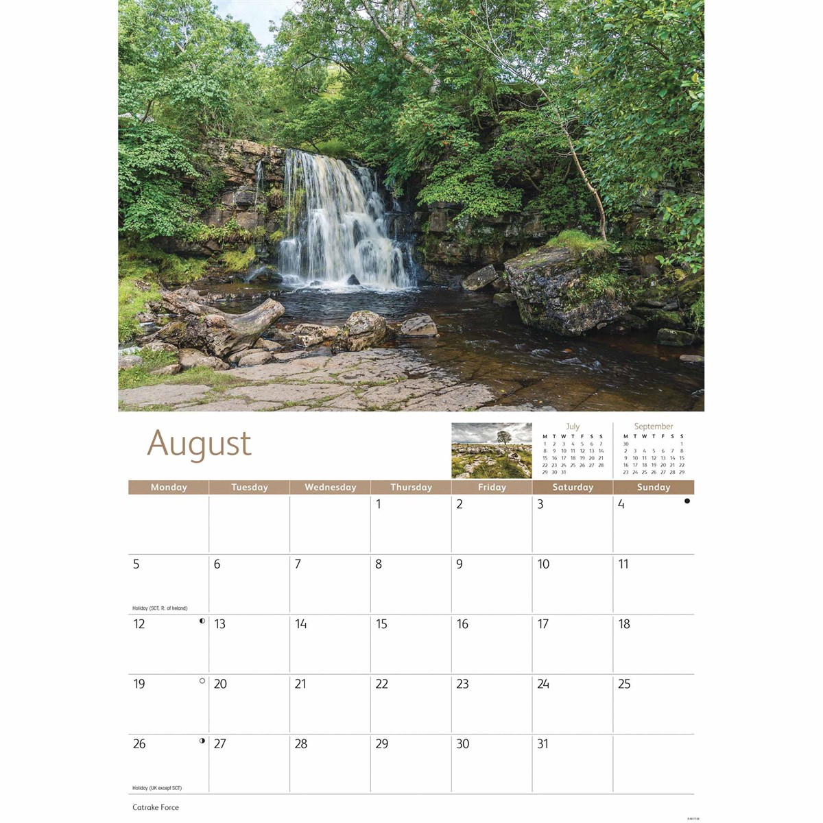 Yorkshire Dales A4 Calendar 2024