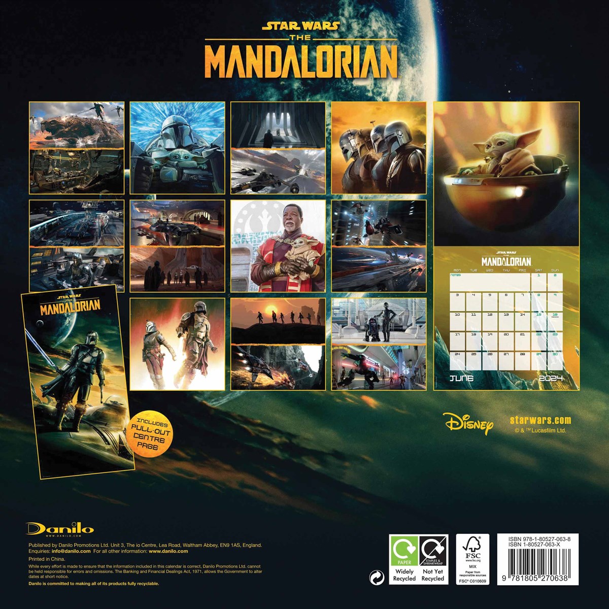 Calendar 2024 Star Wars: The Mandalorian - Grogu