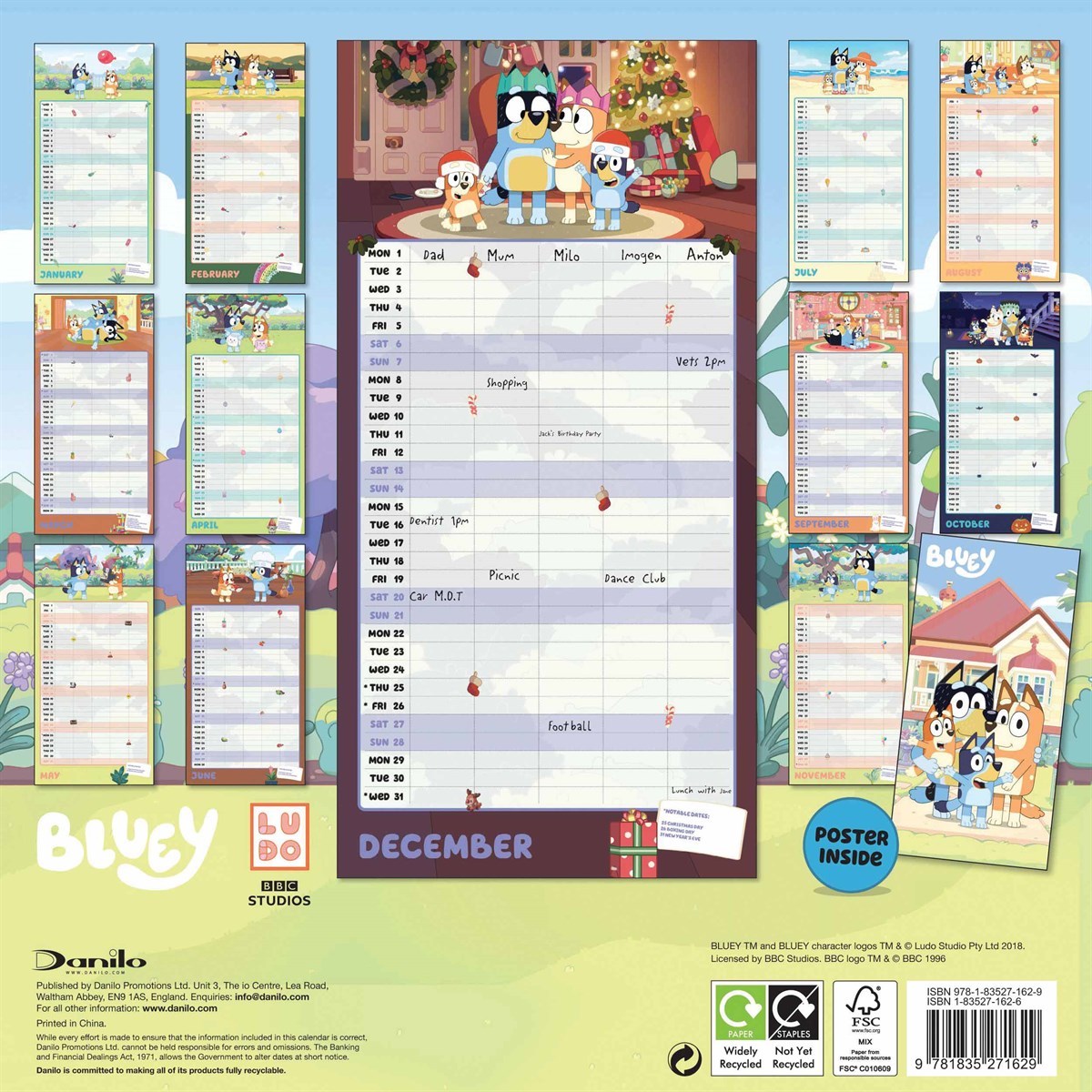 Bluey Official Family Planner 2025