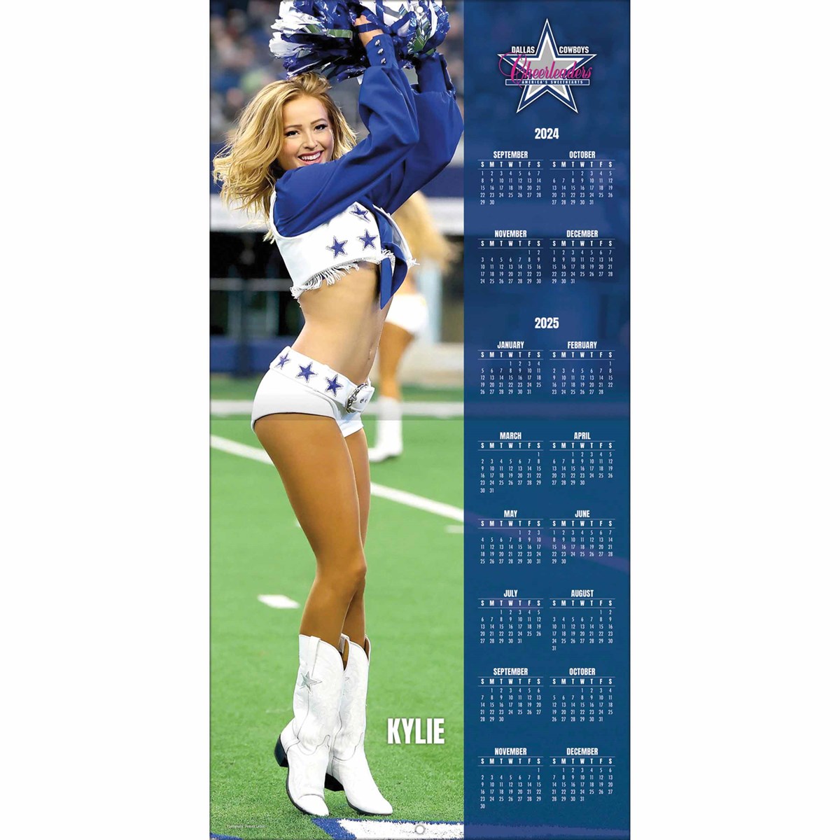 Dallas Cowboys Cheerleaders Calendar 2025