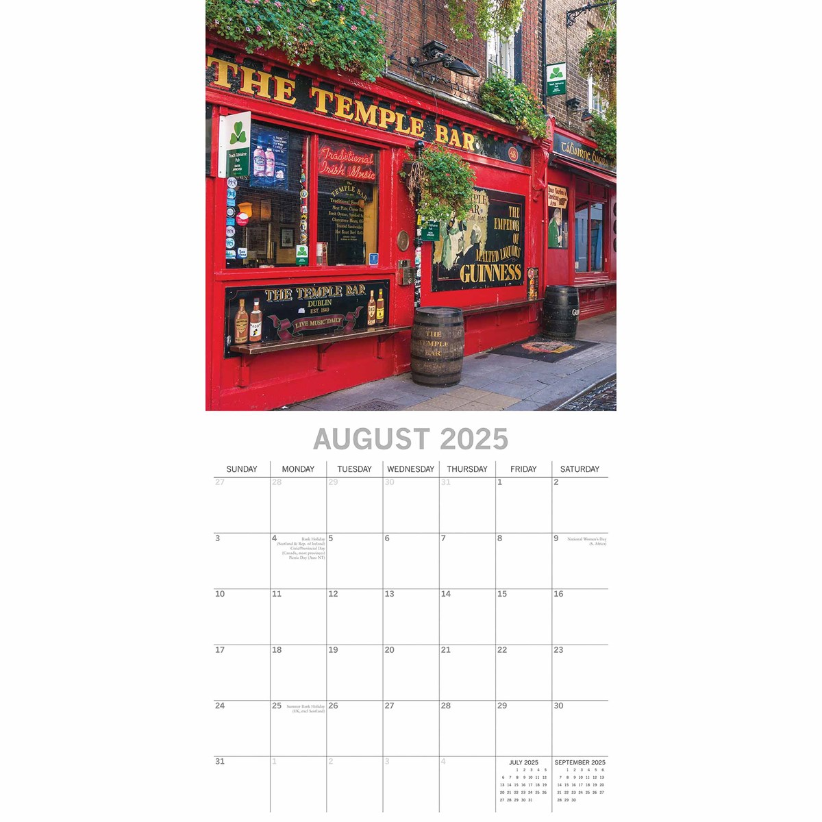 Dublin Calendar 2025