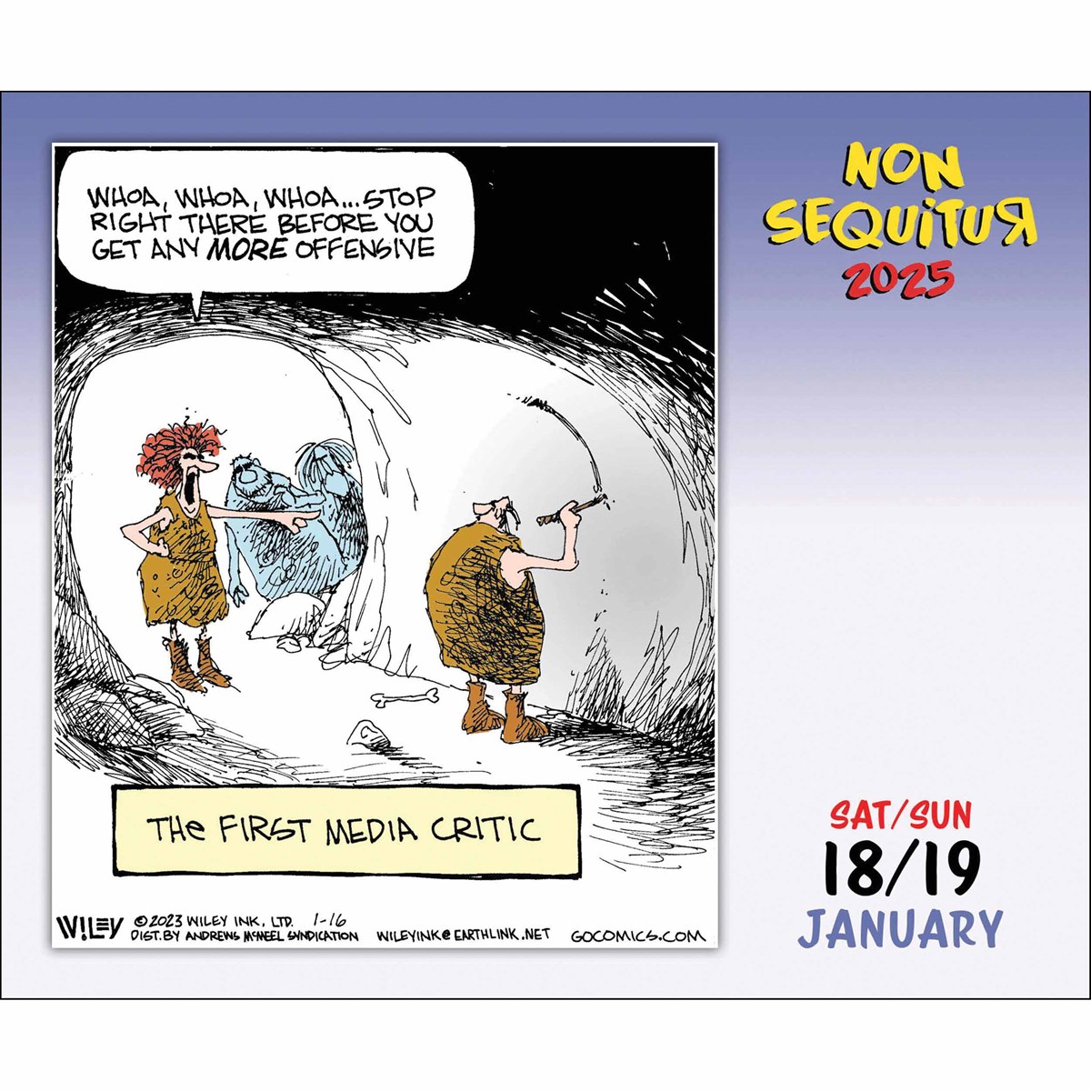 Non Sequitur Desk Calendar 2025