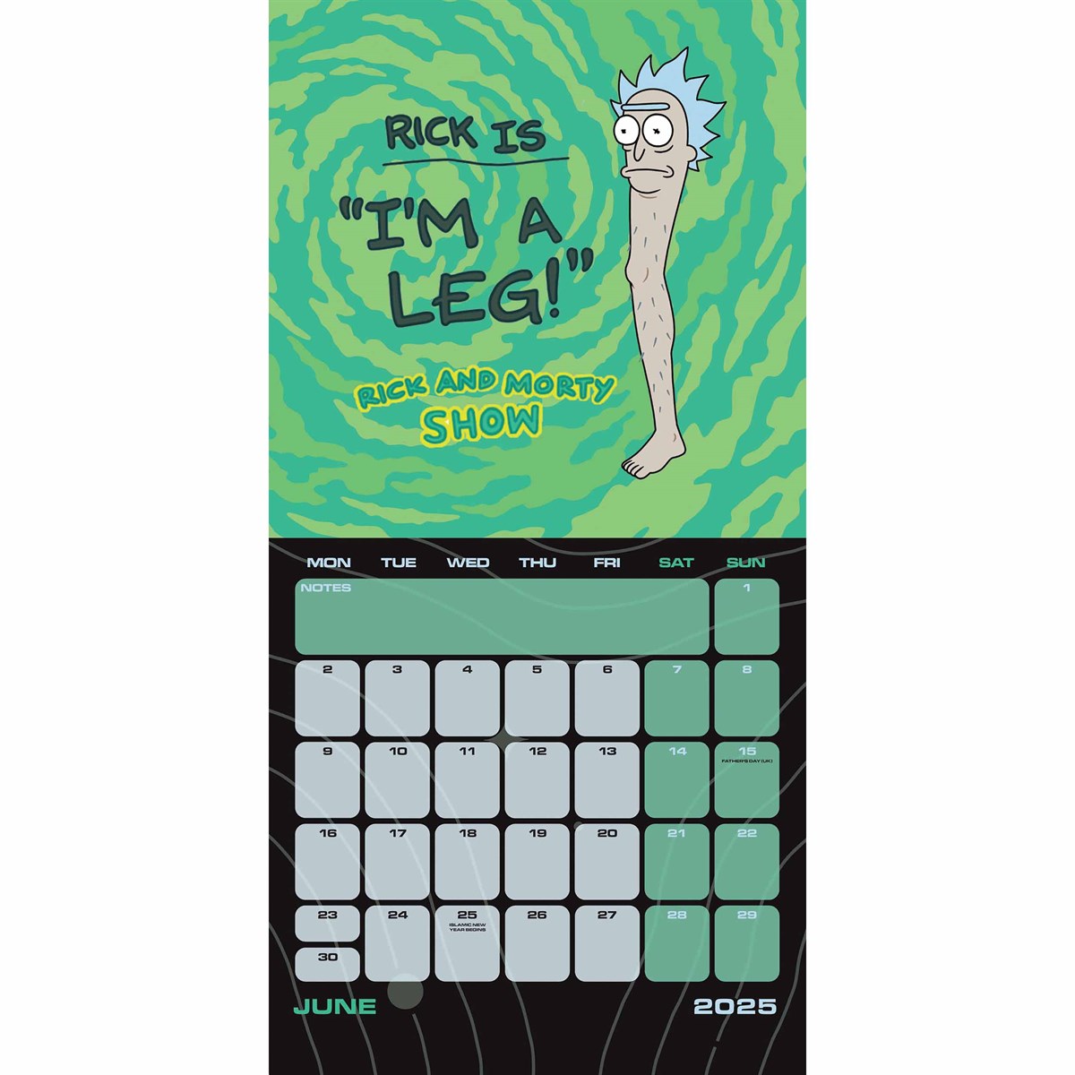 Rick And Morty Calendar 2025