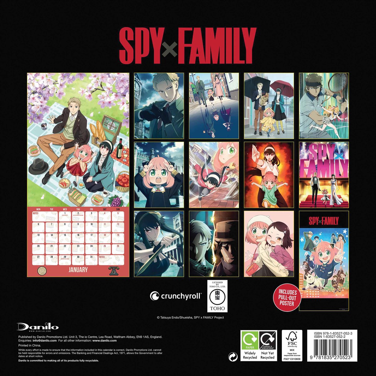 Spy X Family Calendar 2025