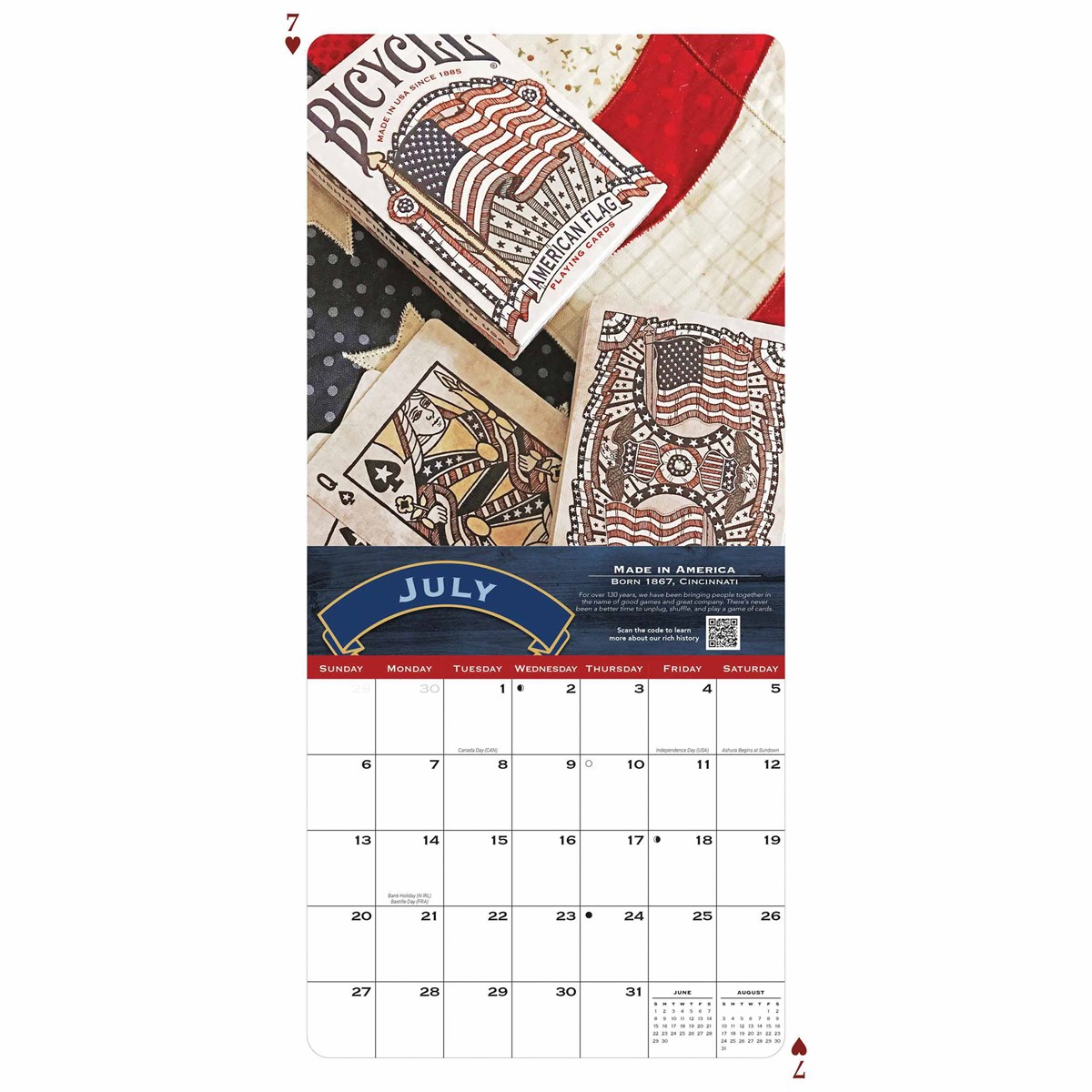 Bicycle Cards Art Calendar 2025