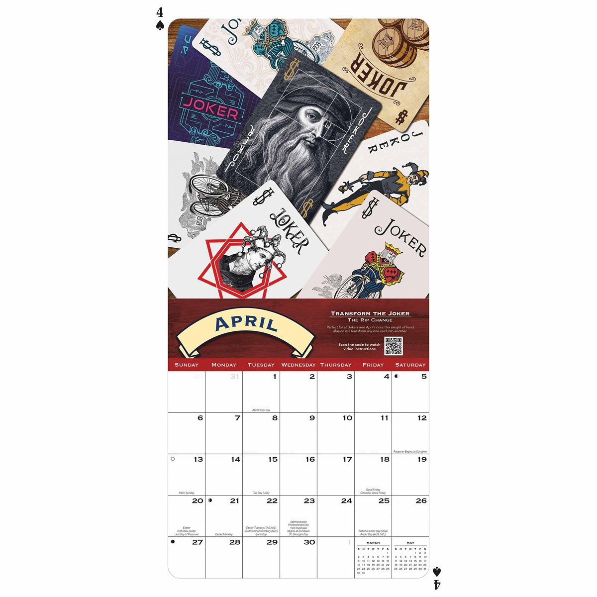 Bicycle Cards Art Calendar 2025