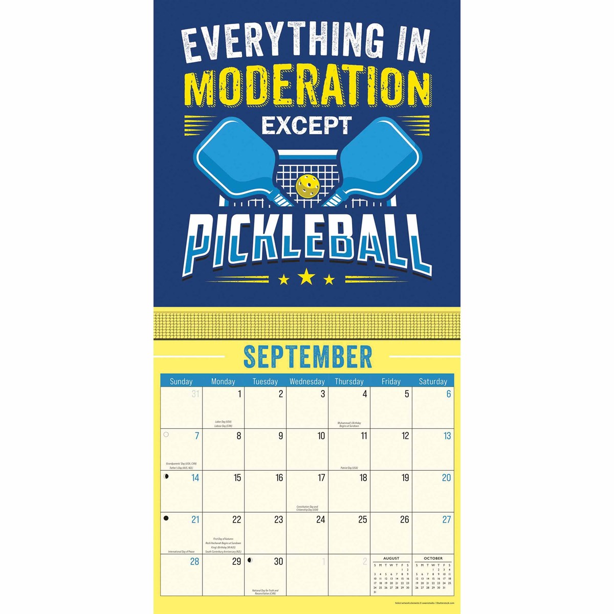 Pickleball Calendar 2025