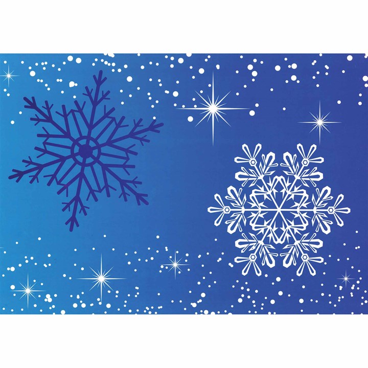 Snowflakes A3 Calendar Gift Wrap Envelope