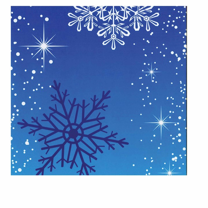 Snowflakes Mini Calendar Gift Wrap Envelope