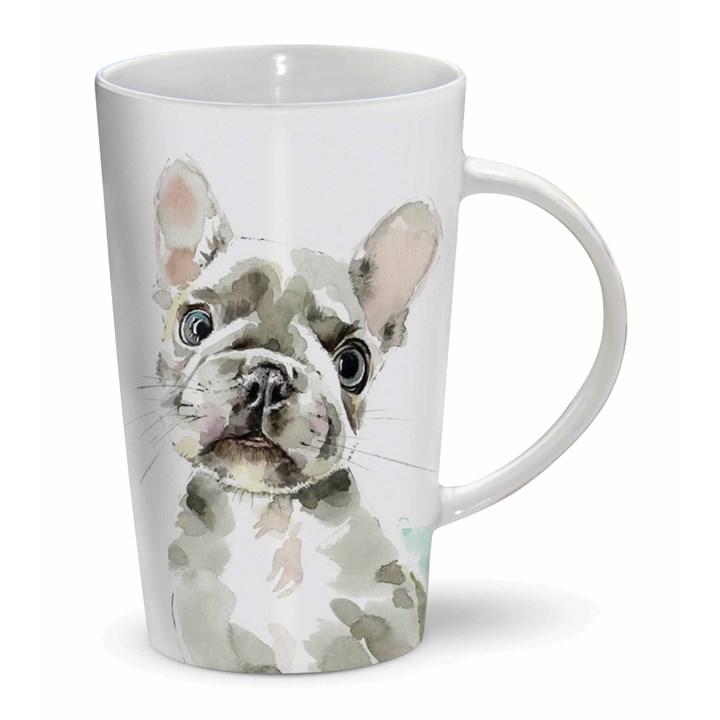 Puppy Dog Eyes, French Bulldog Latte Mug
