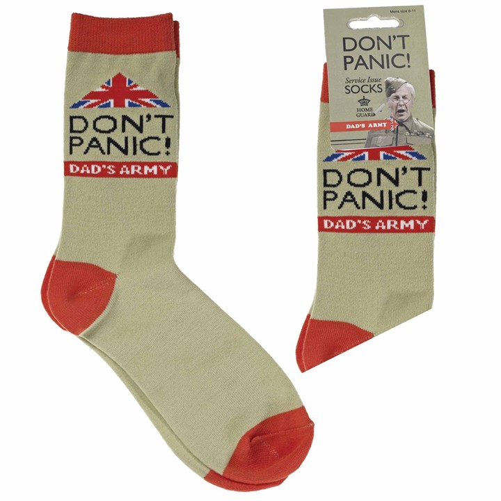 Dad's Army, Don't Panic! Socks - Size 8 - 11