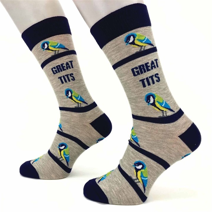 Great Tits Socks - Size 7 - 11