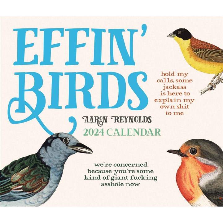 Effin' Birds Desk Calendar 2024