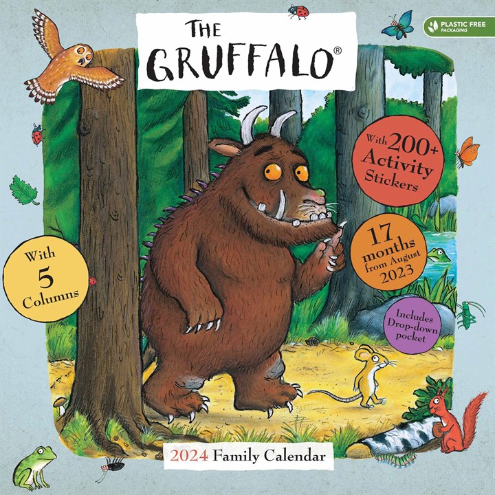 Julia Donaldson, Gruffalo Family Planner 2023 2024 Shopping Gift