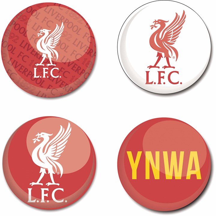 Liverpool FC Button Badge Set