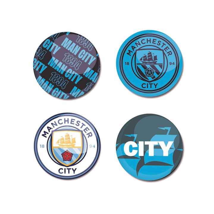 Manchester City FC Button Badge Set