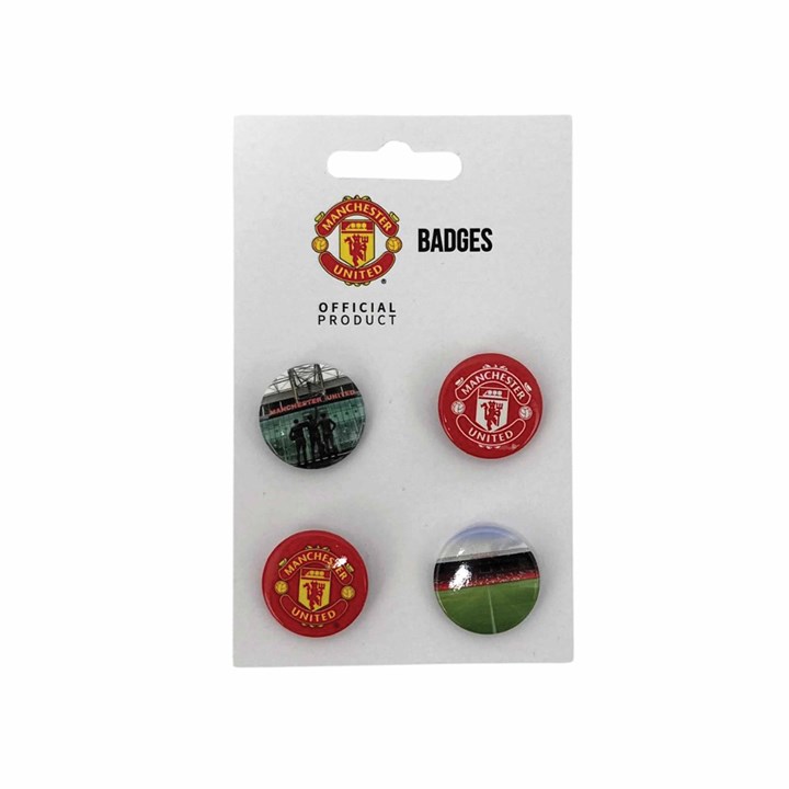 Manchester United FC Button Badge Set