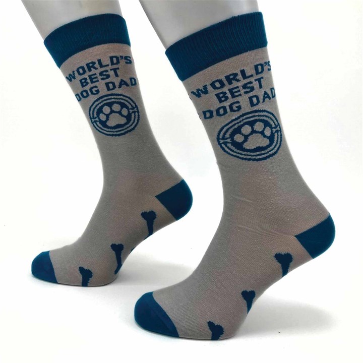 Worlds Best Dog Dad Socks - Size 7 - 11