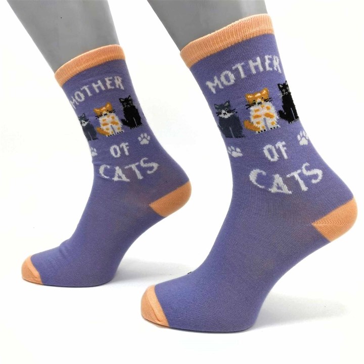 Mother of Cats Socks - Size 4 - 8